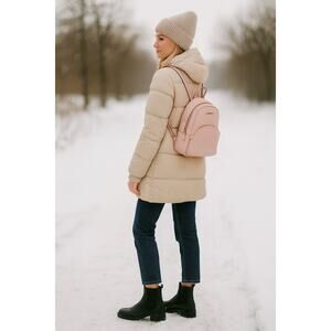 Michael Kors Erin Small Backpack Blush Leather | Convertible Holiday Gift | EUC